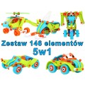 Stavebnica Veselé Vozidlá 146 dielov