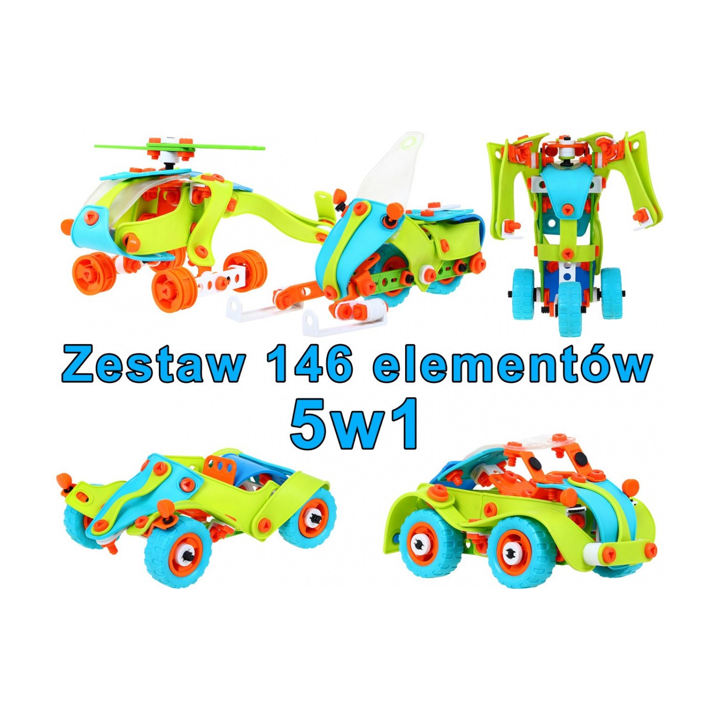 Stavebnica Veselé Vozidlá 146 dielov