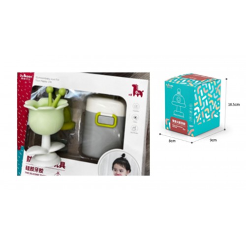 Hryzátko s kvetom zelené + balenie