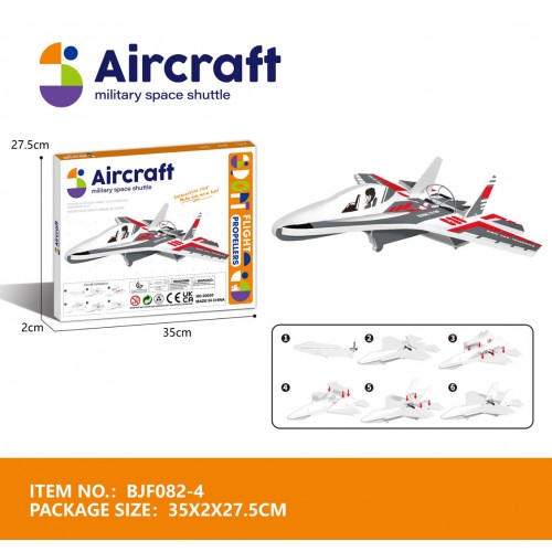 Polystyrénový bojovník červený