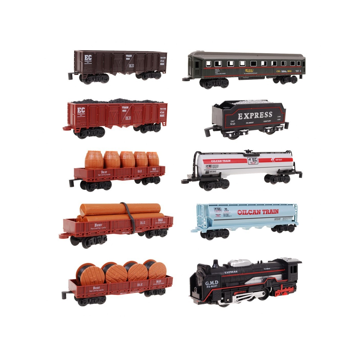 Vláčik Veľká sada 9 Vagónov