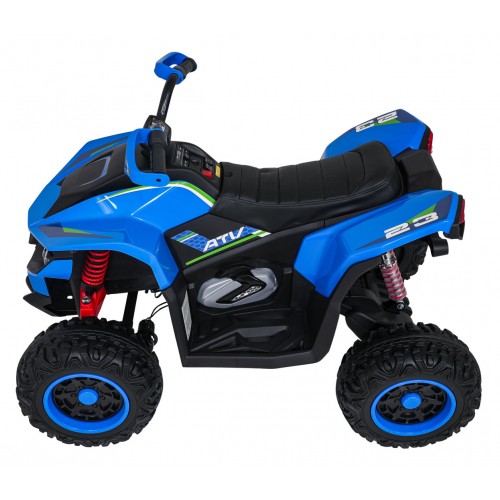 Modré štvorkolkové vozidlo