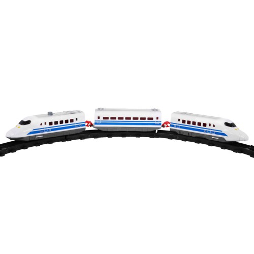 Veľký vláčik s koľajnicami pre deti 3+ Vlak s vagónom + Slučka + Príslušenstvo 56 ks.