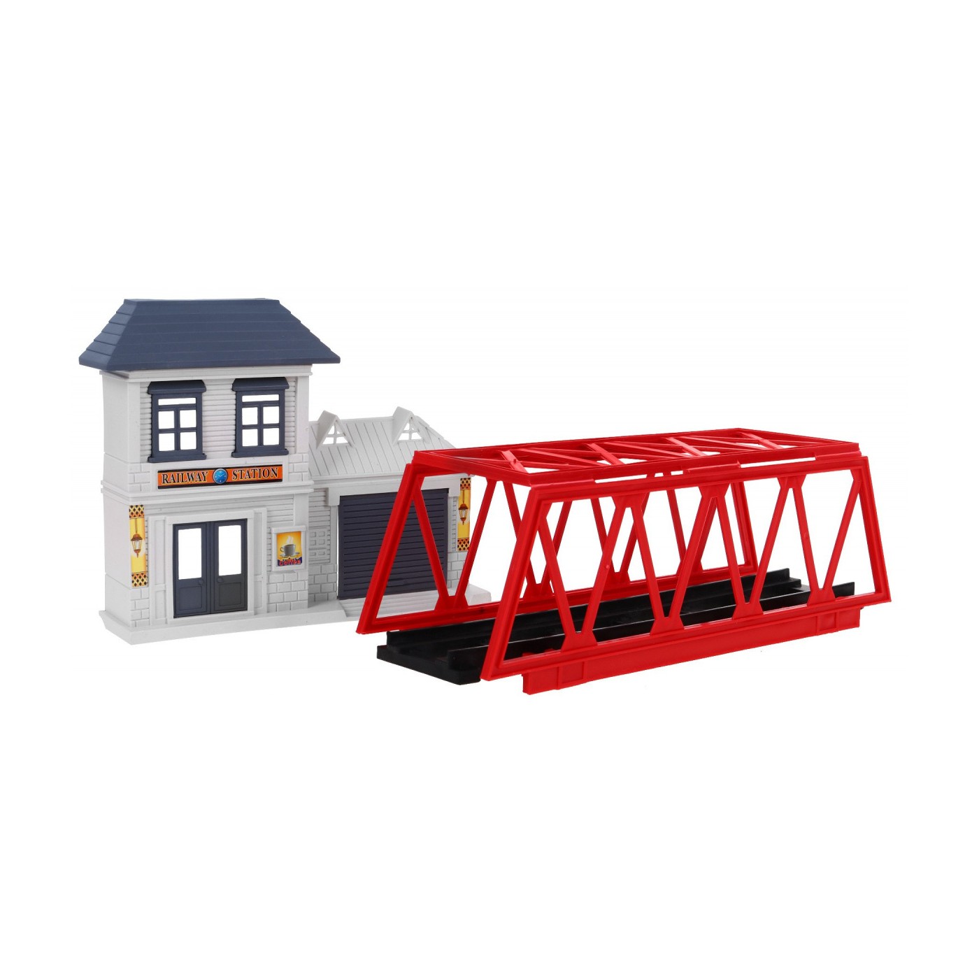 Veľký vláčik s koľajnicami pre deti 3+ Vlak s vagónom + Slučka + Príslušenstvo 56 ks.