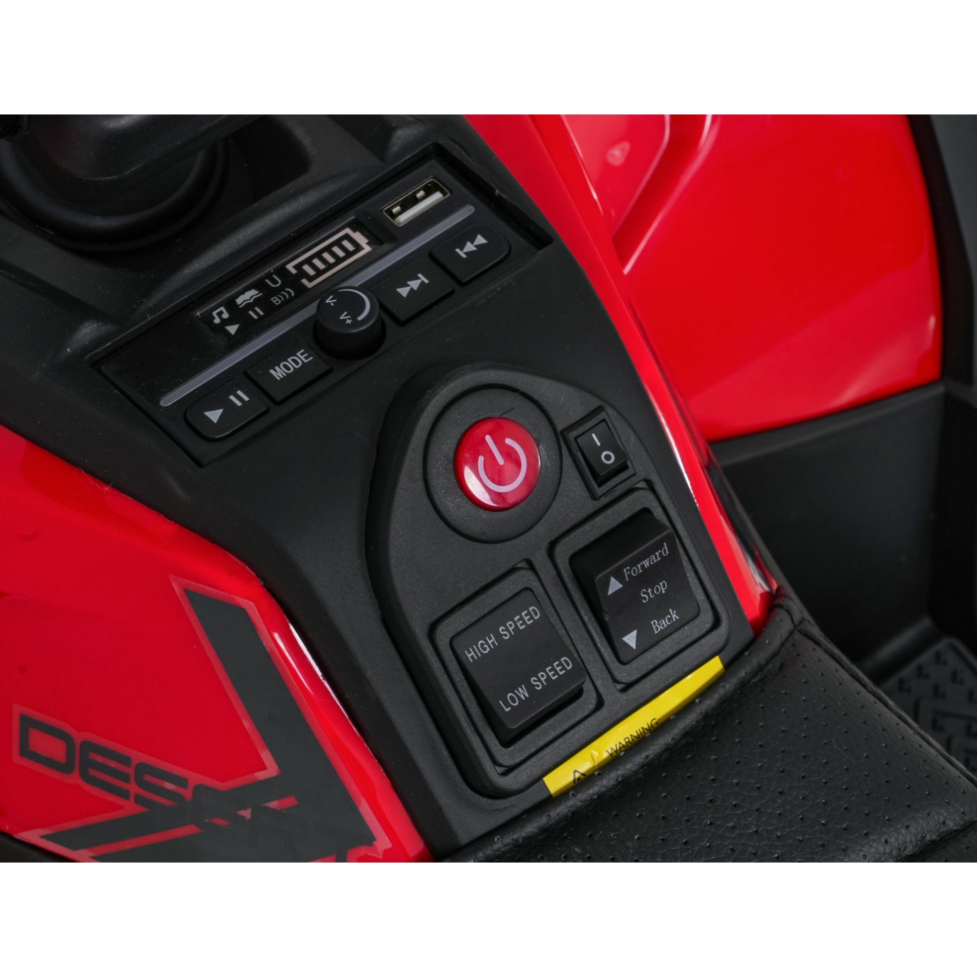 Štvorkolka Robust 01 červená