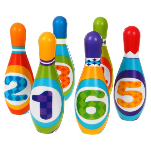 Sada penových kuželov pre deti 3+ Mäkké kužele s číslami + Farebná lopta