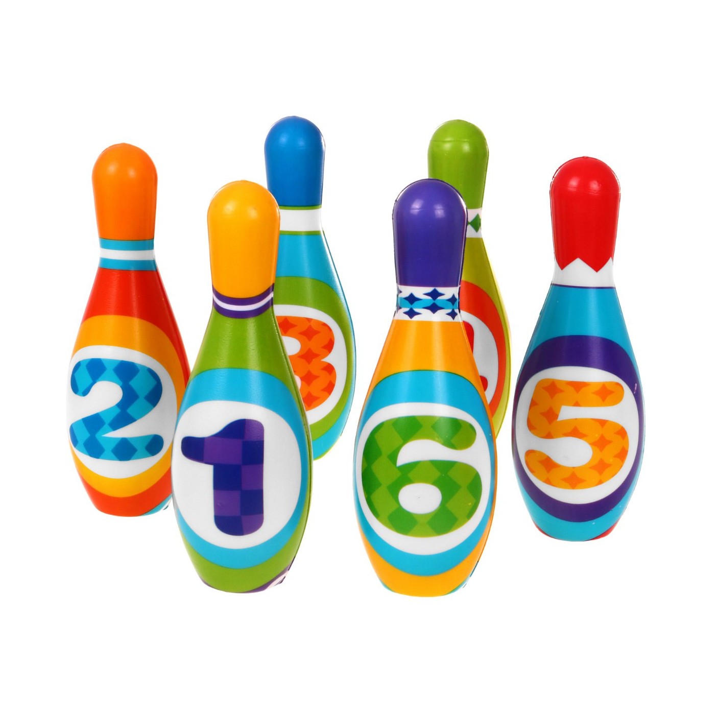 Sada penových kuželov pre deti 3+ Mäkké kužele s číslami + Farebná lopta