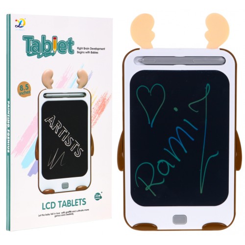 Renifer Tablet na kreslenie pre deti 3+ Obrazovka + Ceruzka + Tlačidlo na mazanie