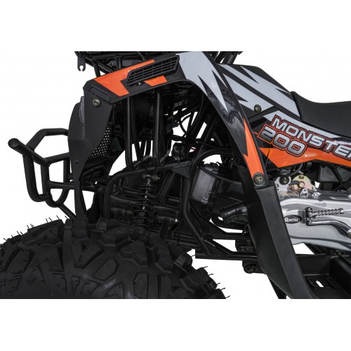 Oranžová spaľovacia štvorkolka MONSTER 200 CC