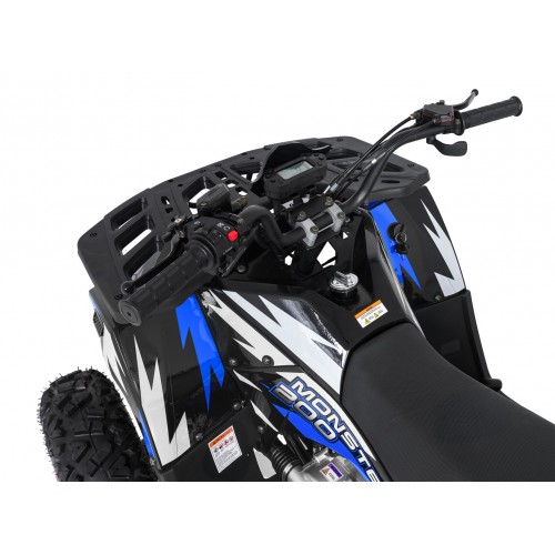 Modré spaľovacie štvorkolkové vozidlo MONSTER s objemom 200 ccm