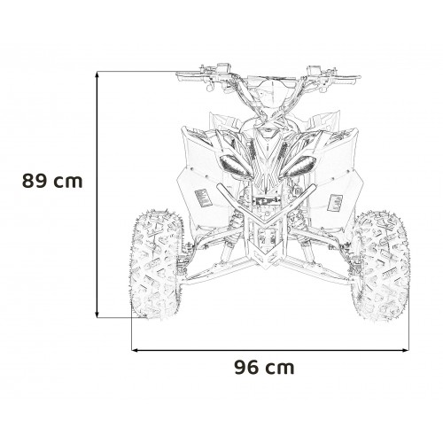 Štvorkolka DESERT STORM LIFT Červená