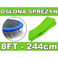 Ochranný golier na pružiny SkyRamiz Zelený na záhradnej trampolíne 244cm/8FT