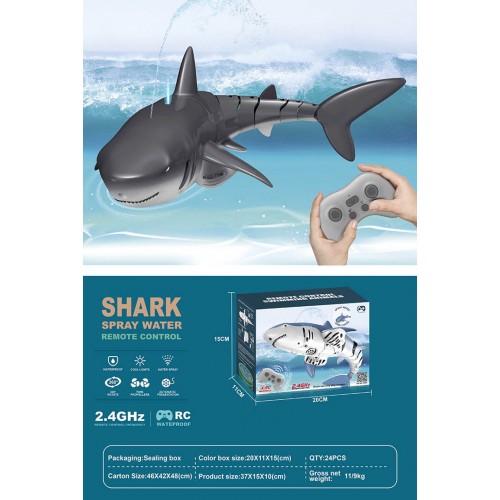 Diaľkovo ovládaný žralok so svetelnou funkciou