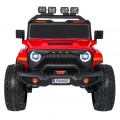 Extrémne športové vozidlo 4x4 s variabilnou veľkosťou, červené