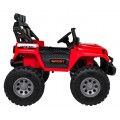 Extrémne športové vozidlo 4x4 s variabilnou veľkosťou, červené