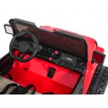 Extrémne športové vozidlo 4x4 s variabilnou veľkosťou, červené