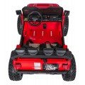 Extrémne športové vozidlo 4x4 s variabilnou veľkosťou, červené