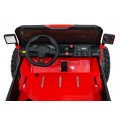 Extrémne športové vozidlo 4x4 s variabilnou veľkosťou, červené