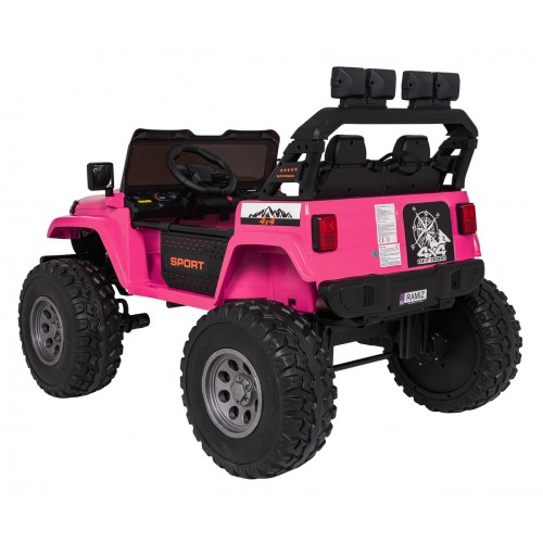 Extrémne športové vozidlo 4x4, variabilná veľkosť, ružová