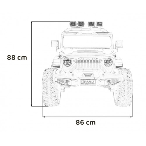 Extrémne športové vozidlo 4x4, variabilná veľkosť, ružová