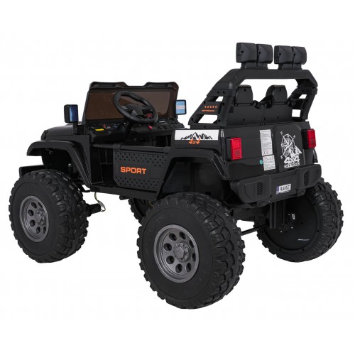 Extrémne športové vozidlo 4x4, variabilná veľkosť, čierna