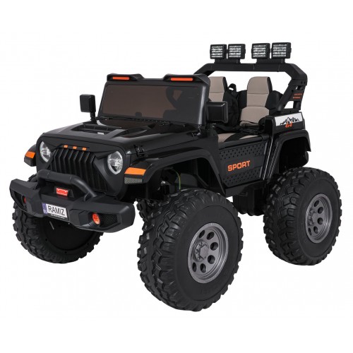 Extrémne športové vozidlo 4x4, variabilná veľkosť, čierna