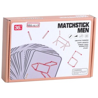 Drevené logické puzzle palice + karty