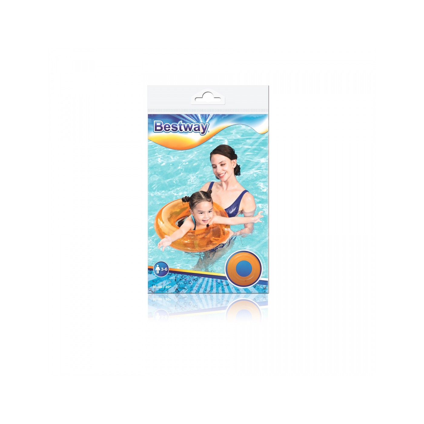 Plávací kruh Oranžový 51 cm BESTWAY