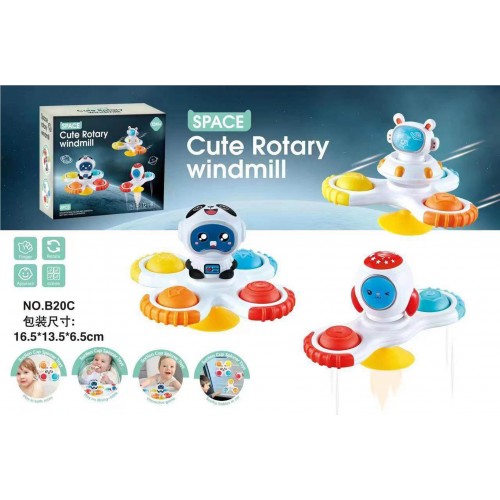 Sada astronautov s rozmetadlom