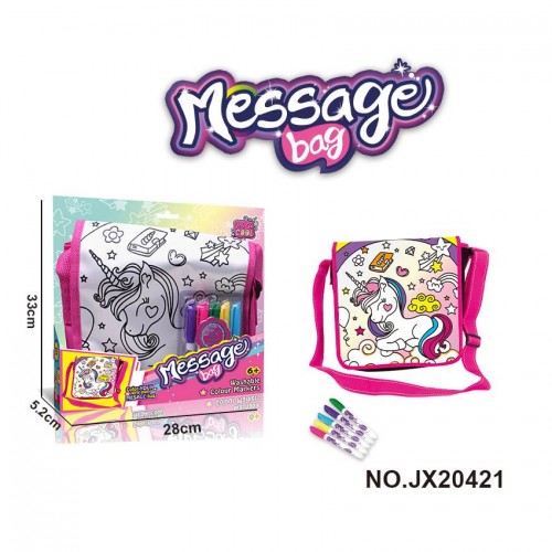 Omaľovánka s jednorožcom a batohom