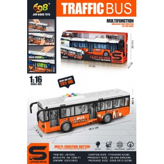 Autobus s otváracími dverami so svetelnými a zvukovými funkciami