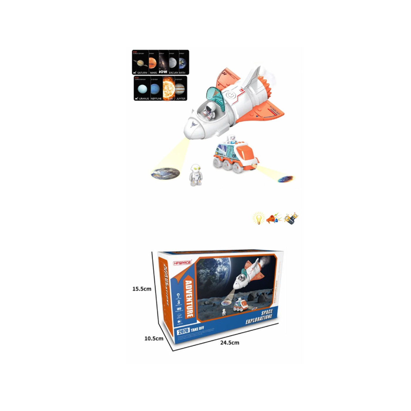 Sada vesmírnych prieskumníkov + karty