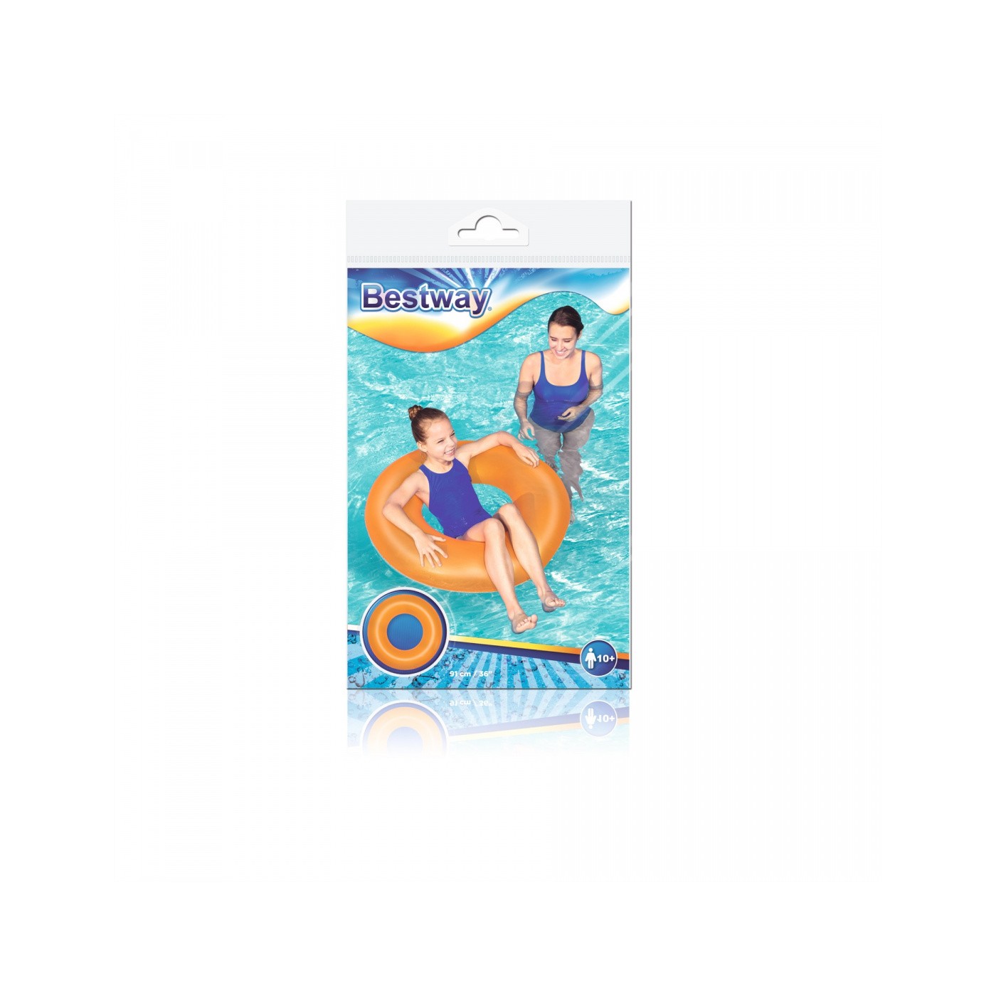 Plávací kruh Oranžový Neon 91 cm BESTWAY