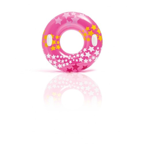 Plávací kruh Hviezda 91cm INTEX Ružový