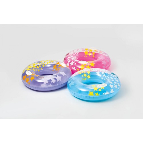 Plávací kruh Hviezda 91cm INTEX Ružový