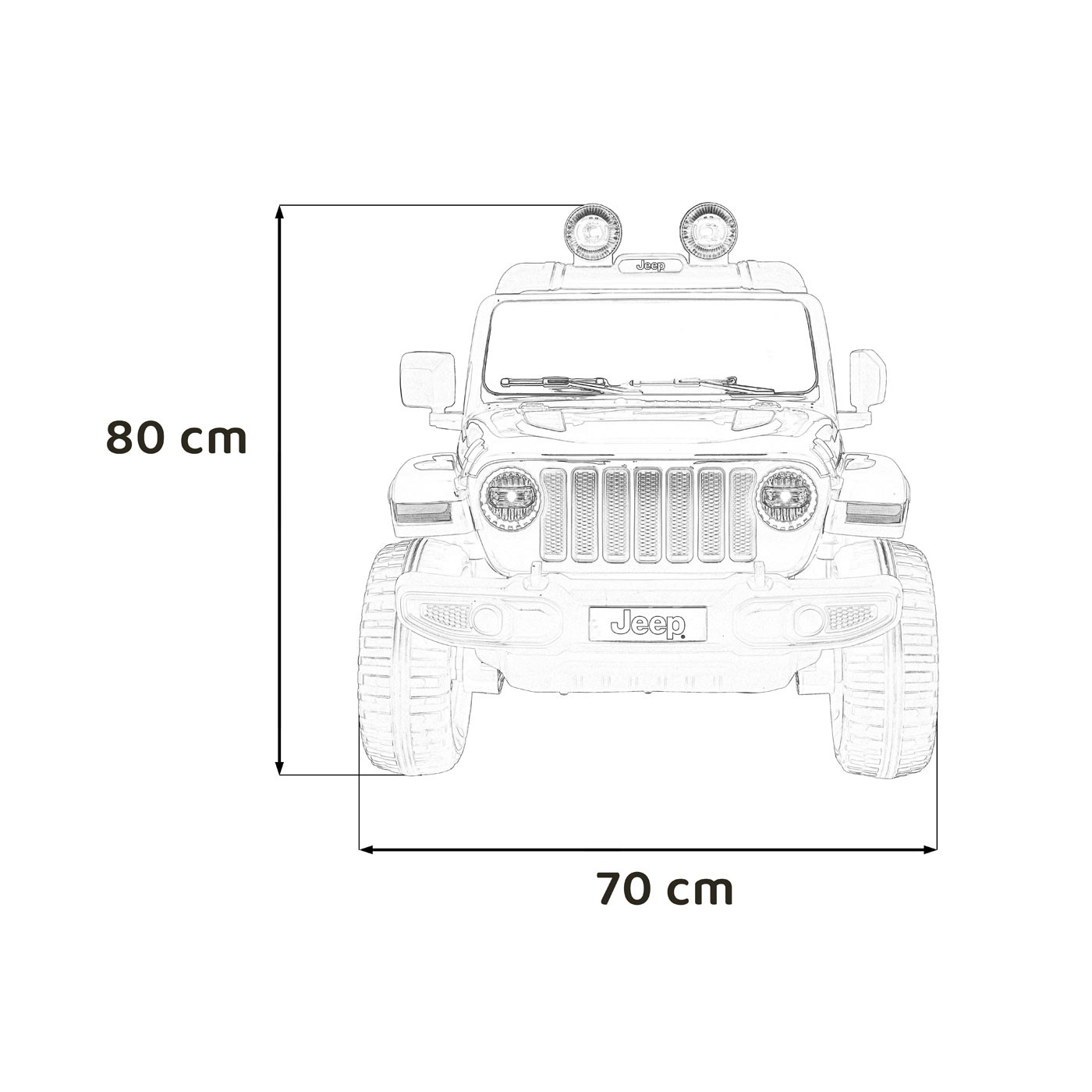 copy of Jeep Wrangler Rubicon na akumulator dla dzieci Zielony + Pilot + Radio MP3 LED + Koła EVA