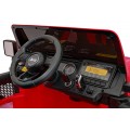Jeep Wrangler Rubicon na batériu pre deti Červený + Ovládač + Rádio MP3 LED + Kolesá EVA