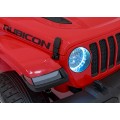 Jeep Wrangler Rubicon na batériu pre deti Červený + Ovládač + Rádio MP3 LED + Kolesá EVA