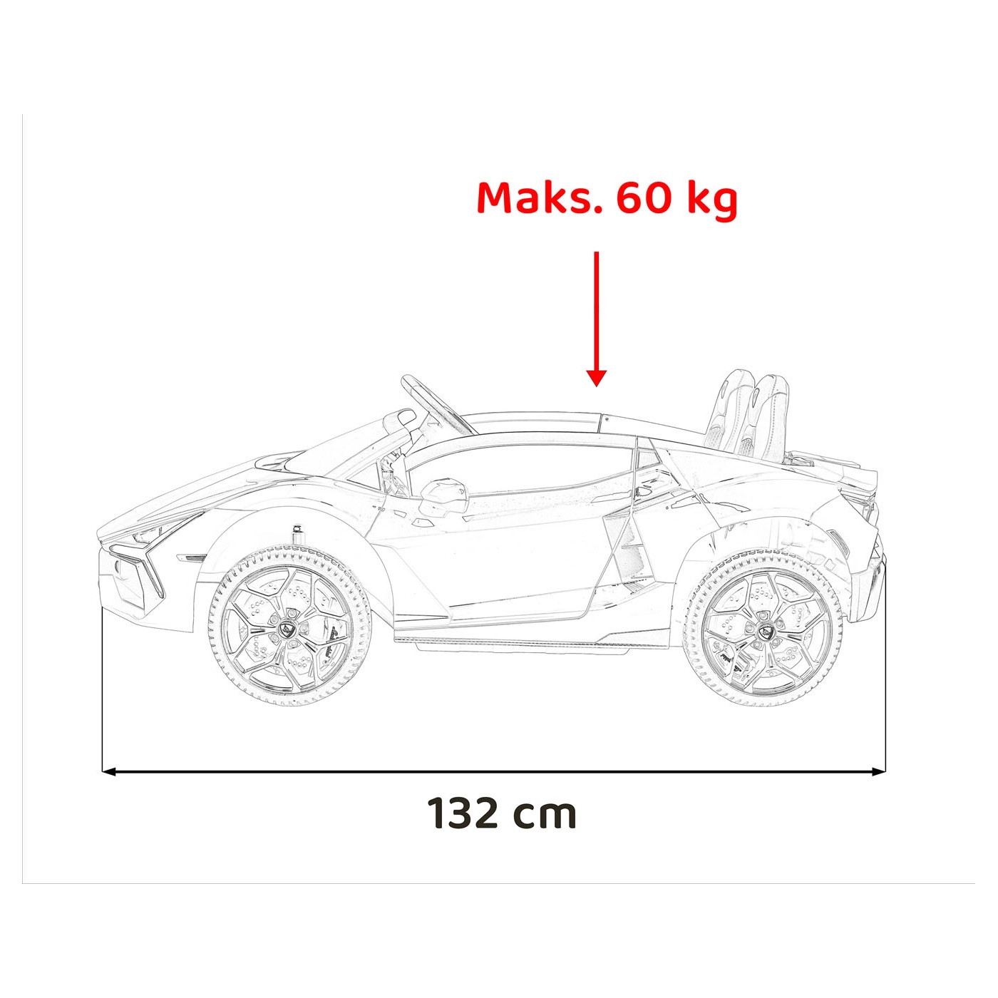 Vozidlo Lamborghini Revuelto XL STRONG Modré