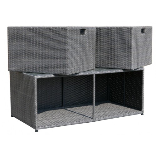 Súprava Záhradného Nábytku so Zásuvkami Technorattan