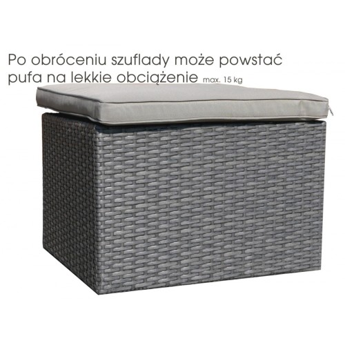 Súprava Záhradného Nábytku so Zásuvkami Technorattan