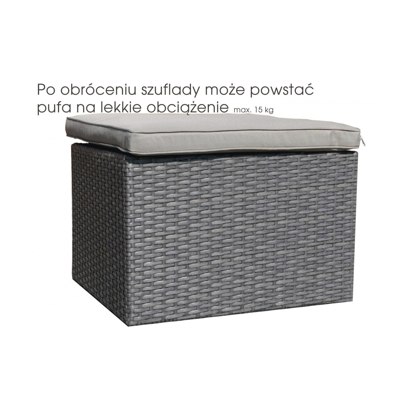 Súprava Záhradného Nábytku so Zásuvkami Technorattan