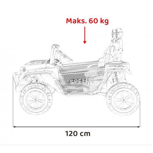 PASSION 4x4 Off-Road Vehicle Čierna