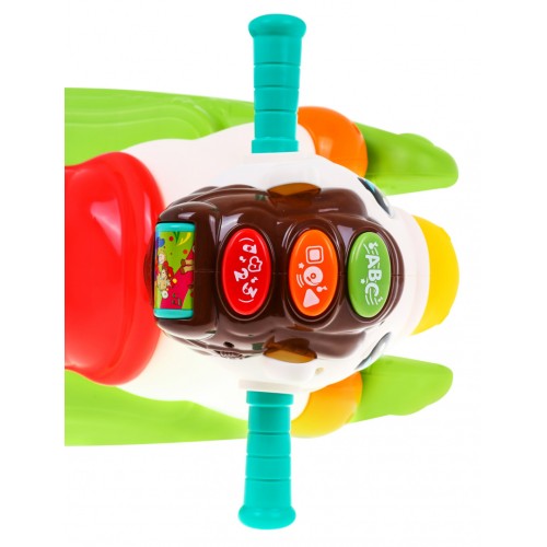 Hojdací koník odrážadalo 2v1 pre deti 18m+ Interaktívne funkcie + Zvuky Svetlá