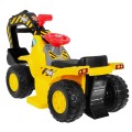 Detský bager na batériu elektrické vozidielko + Prilba + Pohyblivá lopata + Úložný priestor