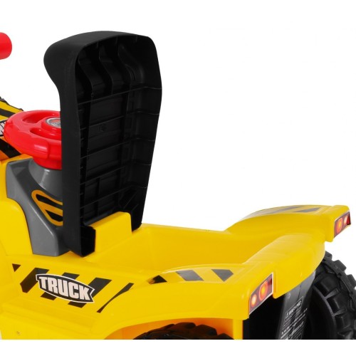 Detský bager na batériu elektrické vozidielko + Prilba + Pohyblivá lopata + Úložný priestor