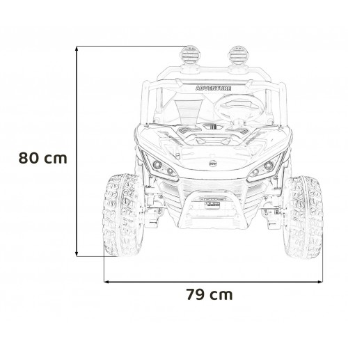 Buggy SPEEDY 4x4 červená