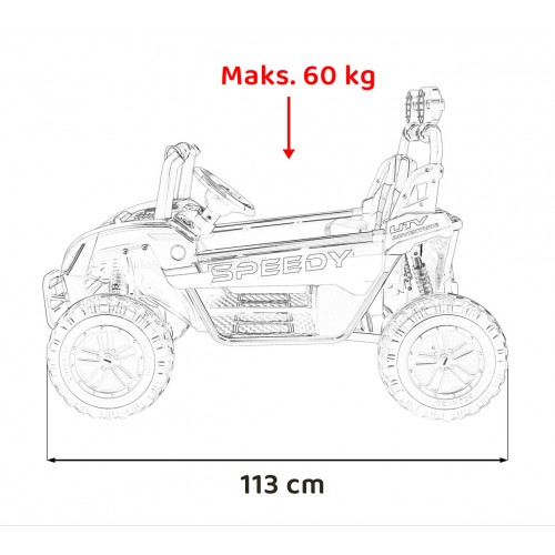 SPEEDY 4x4 Buggy Vehicle White