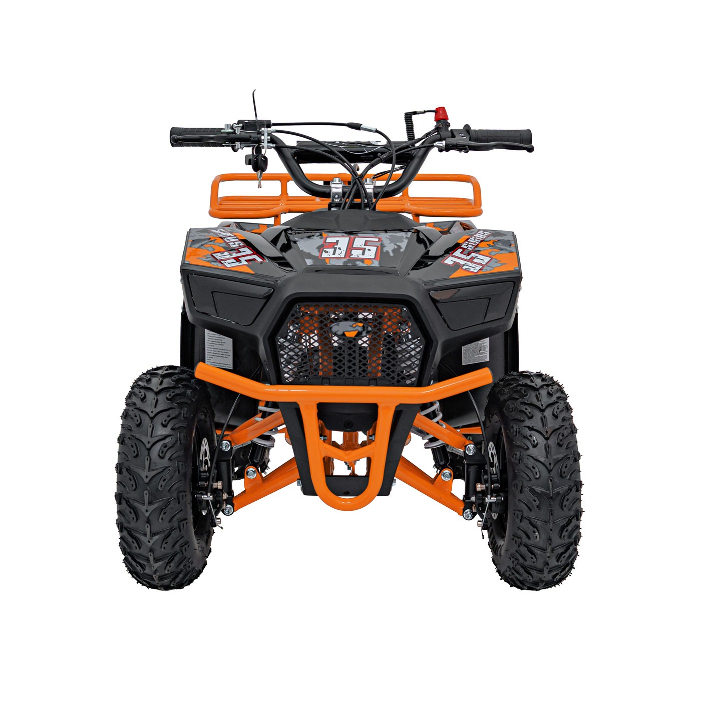 Oranžová spaľovacia štvorkolka SIRIUS 49CC