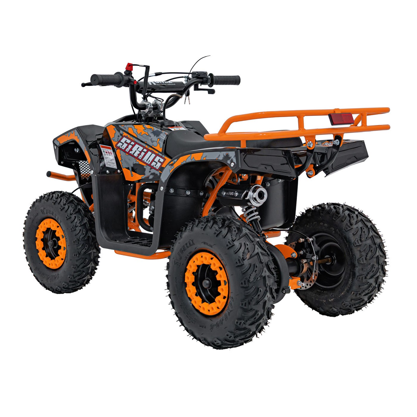 Oranžová spaľovacia štvorkolka SIRIUS 49CC
